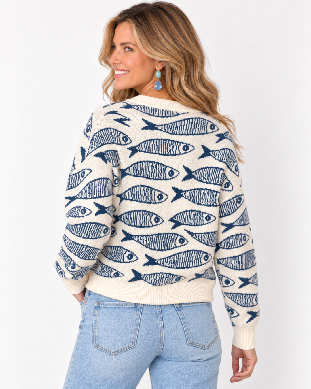 Something Fishy Knit Sweater