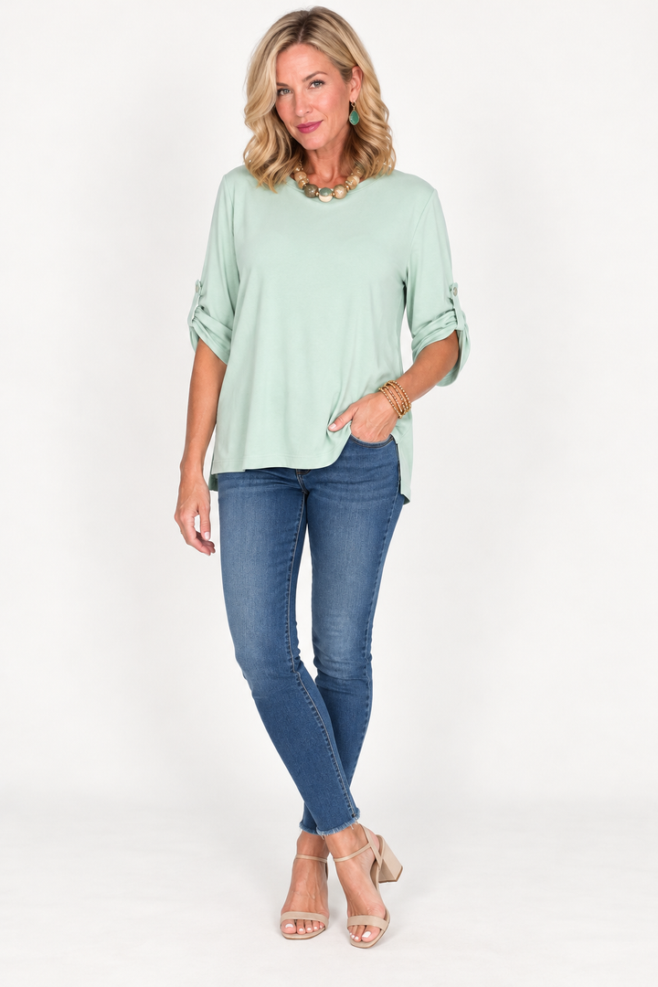 Sunday Soft Roll Sleeve Tee