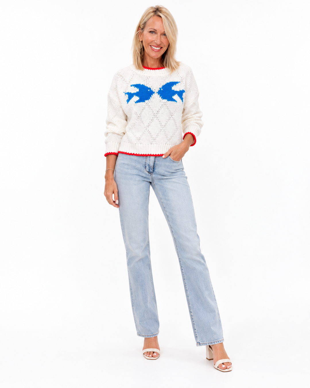 Catch of the Day Fish Motif Sweater