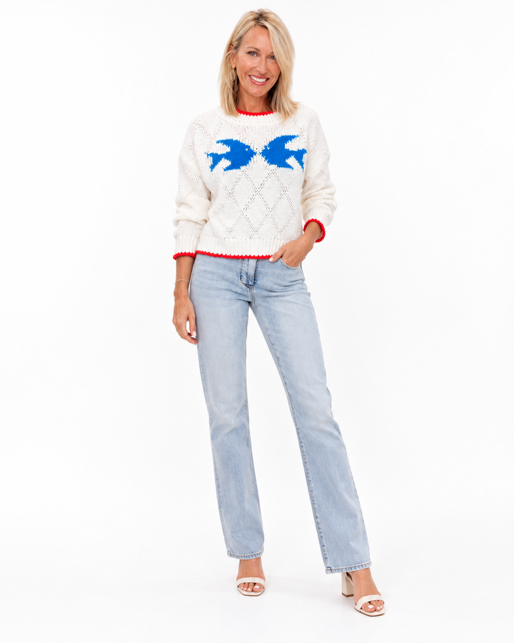 Catch of the Day Fish Motif Sweater