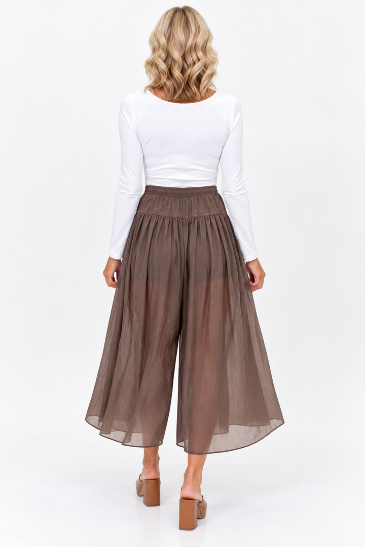 Softly Shimmering Culotte Pants