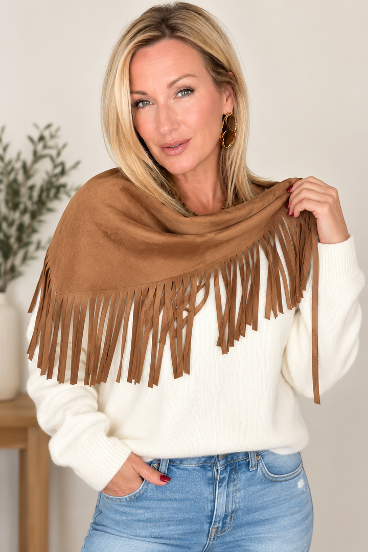 Wrapped in Warmth Triangle Scarf