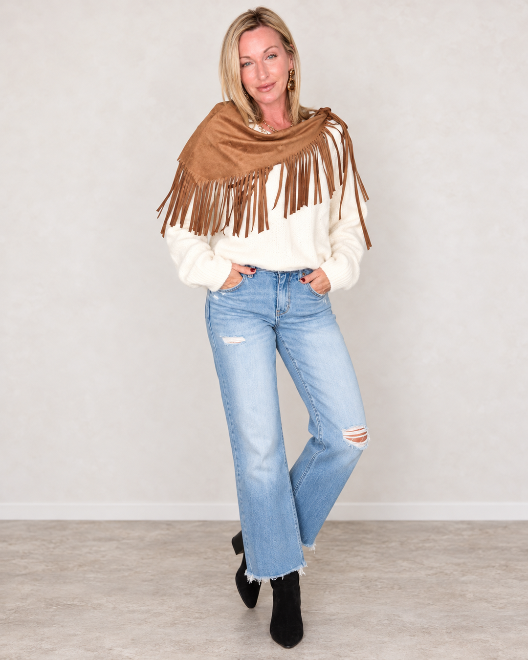 Wrapped in Warmth Triangle Scarf