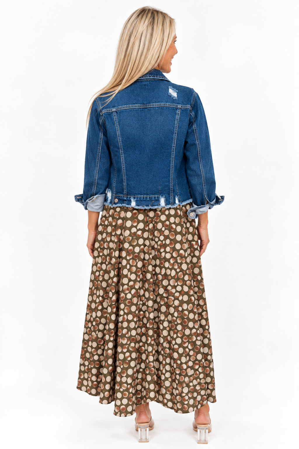 Weekend Edge Raw Hem Denim Jacket