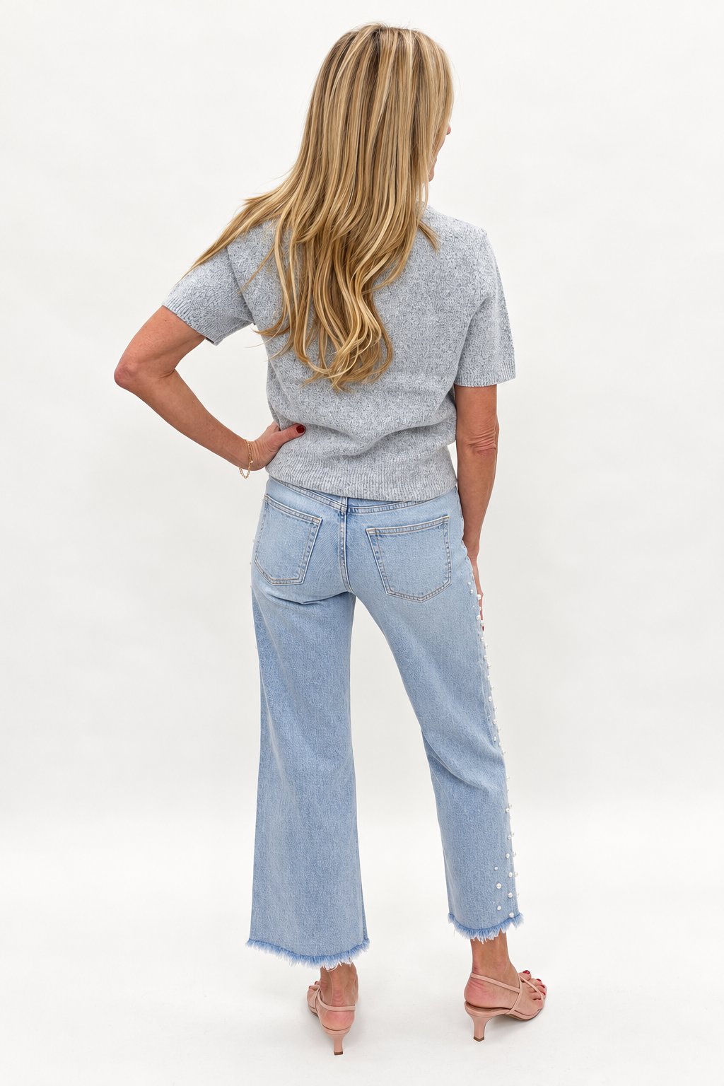 Star of the Show Embellished Wide Leg Jeans