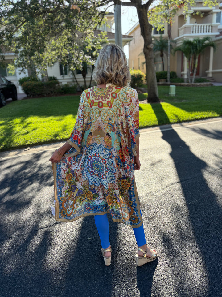 Santorini Tile Kimono