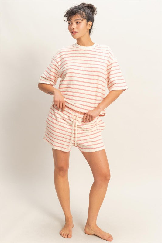Coast Stripe Knit Shorts