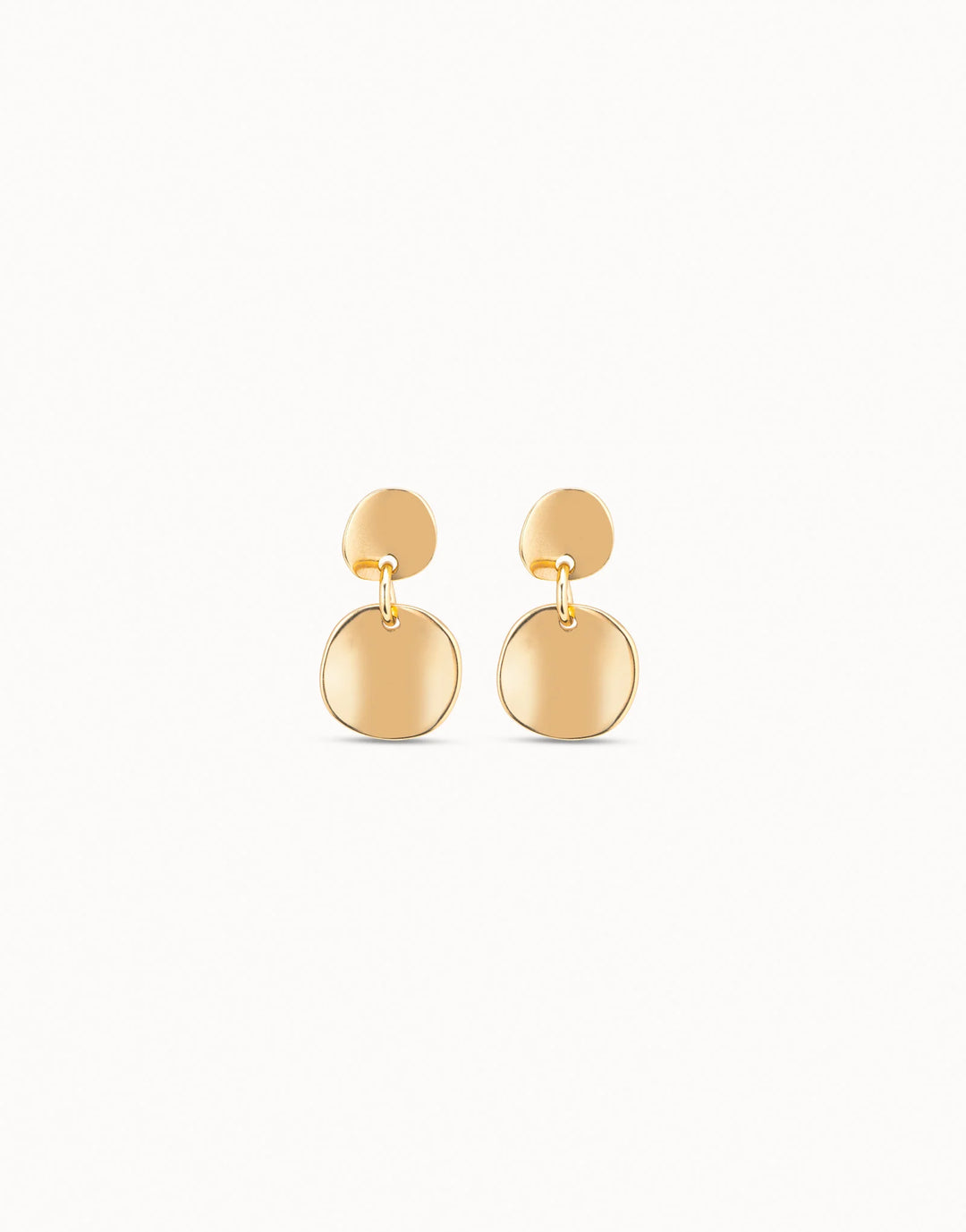 Circle drop earrings