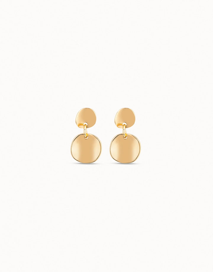Circle drop earrings