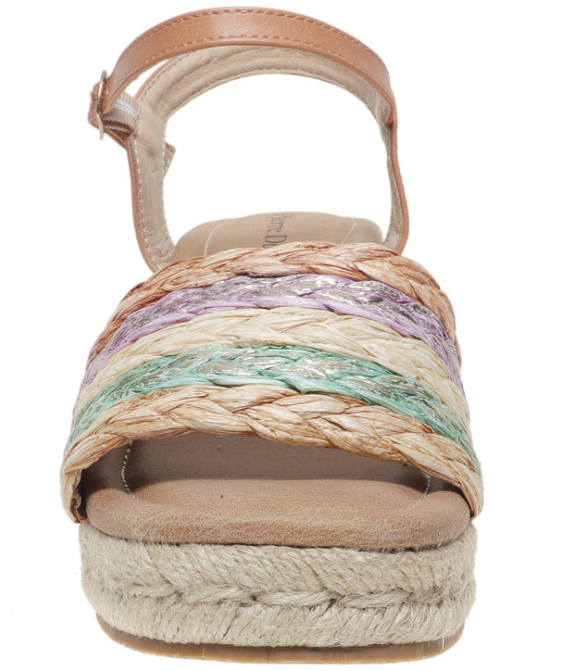 Laguna Woven Platform Wedge (Tan Combo)