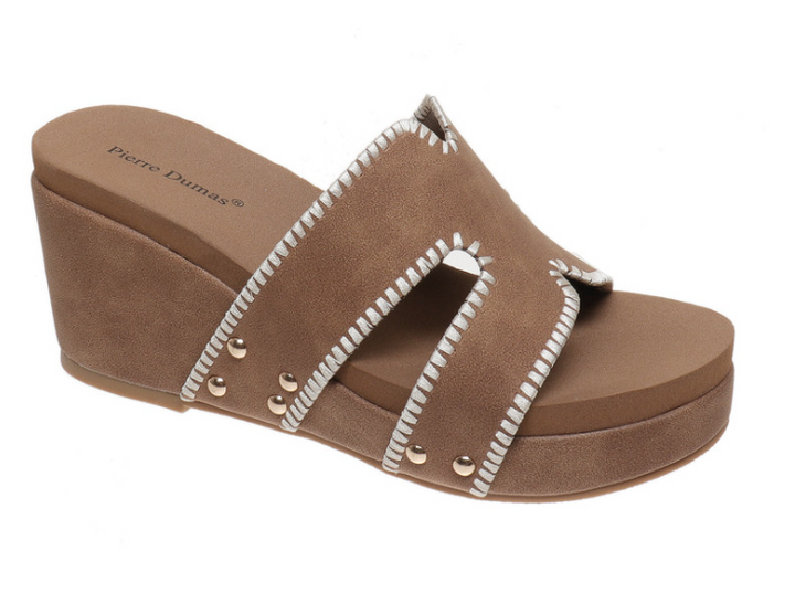 Vivian Cognac Slide Sandal