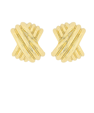 Textured Twist Hoop Earrings