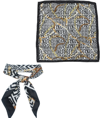 Printed Chain Scarf