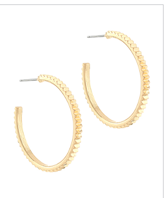 Ribbed Open Hoops