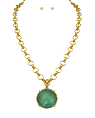 Round Stone Necklace