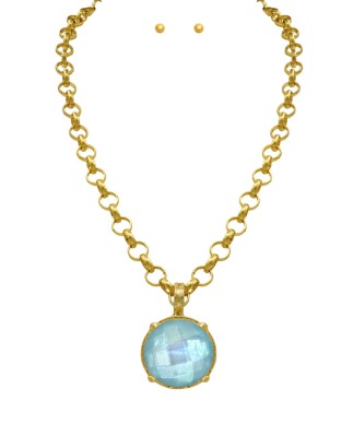 Round Stone Necklace