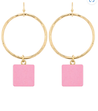 Gleaming Wood Earrings