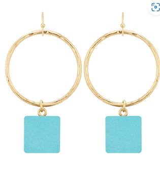 Gleaming Wood Earrings