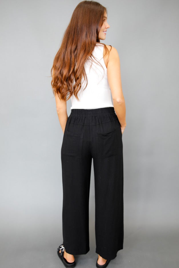 Seabreeze Linen Wide-Leg Pants