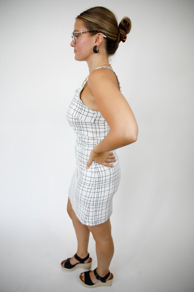Checkmate Chic Mini Dress *Final Sale*