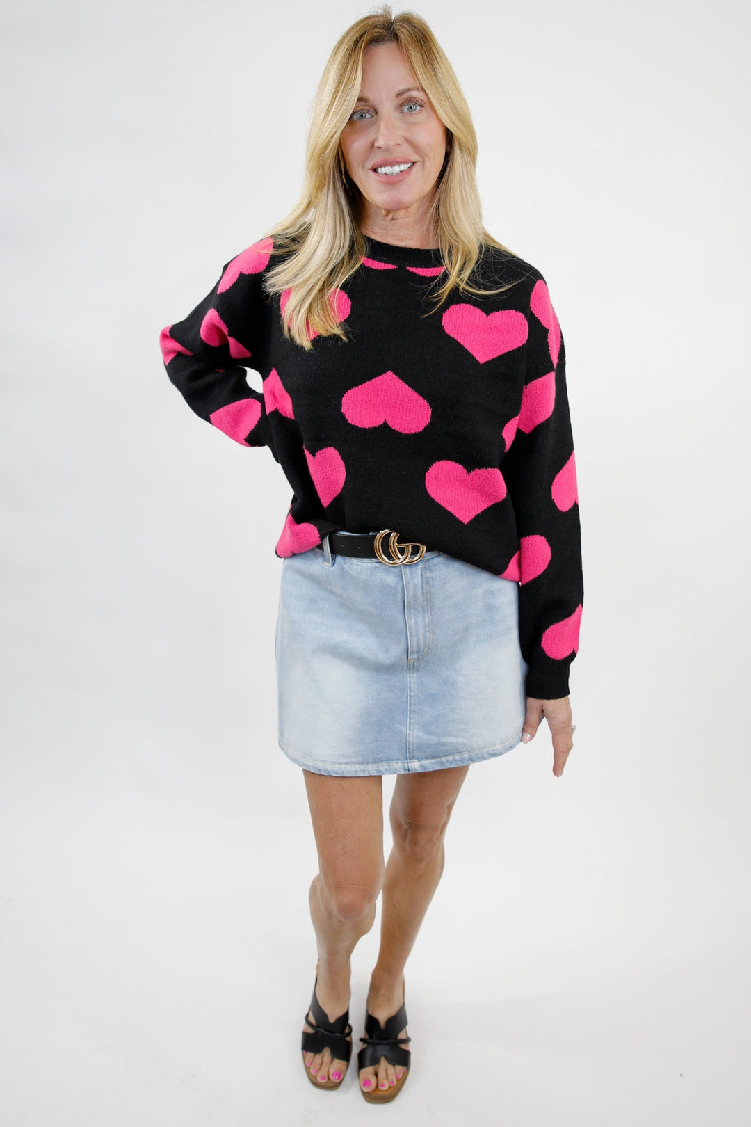 Sweetheart Season Heart Sweater