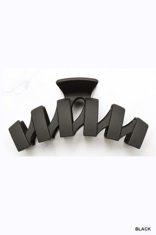 Zig Zag Matte Hair Claw Clip