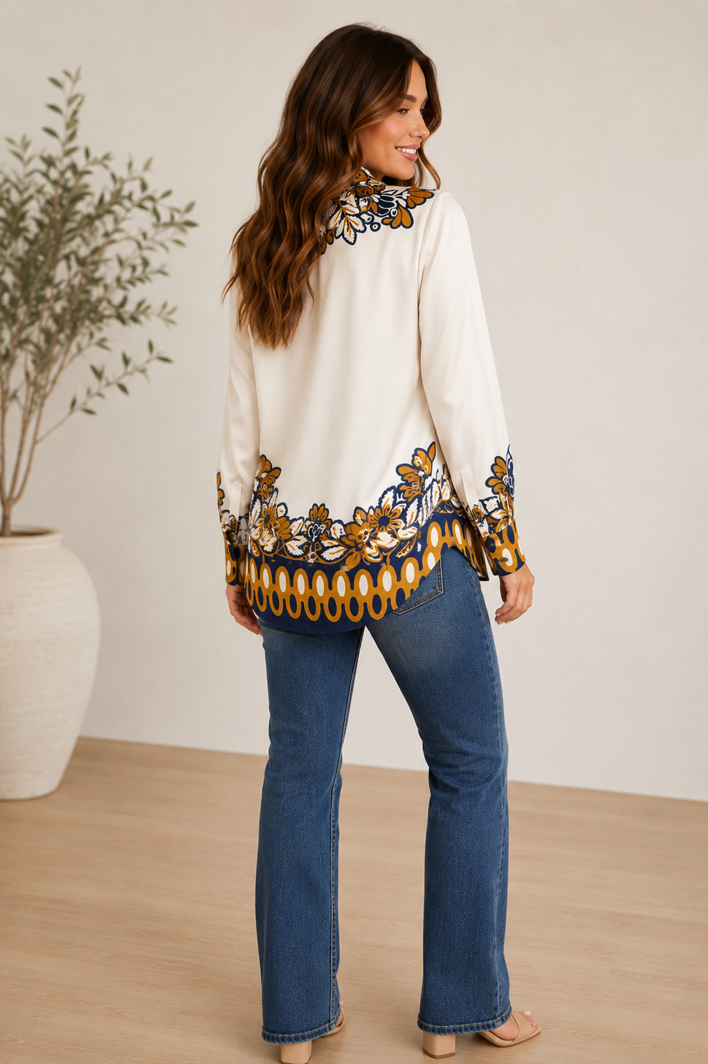 Bordering on Beautiful Blouse