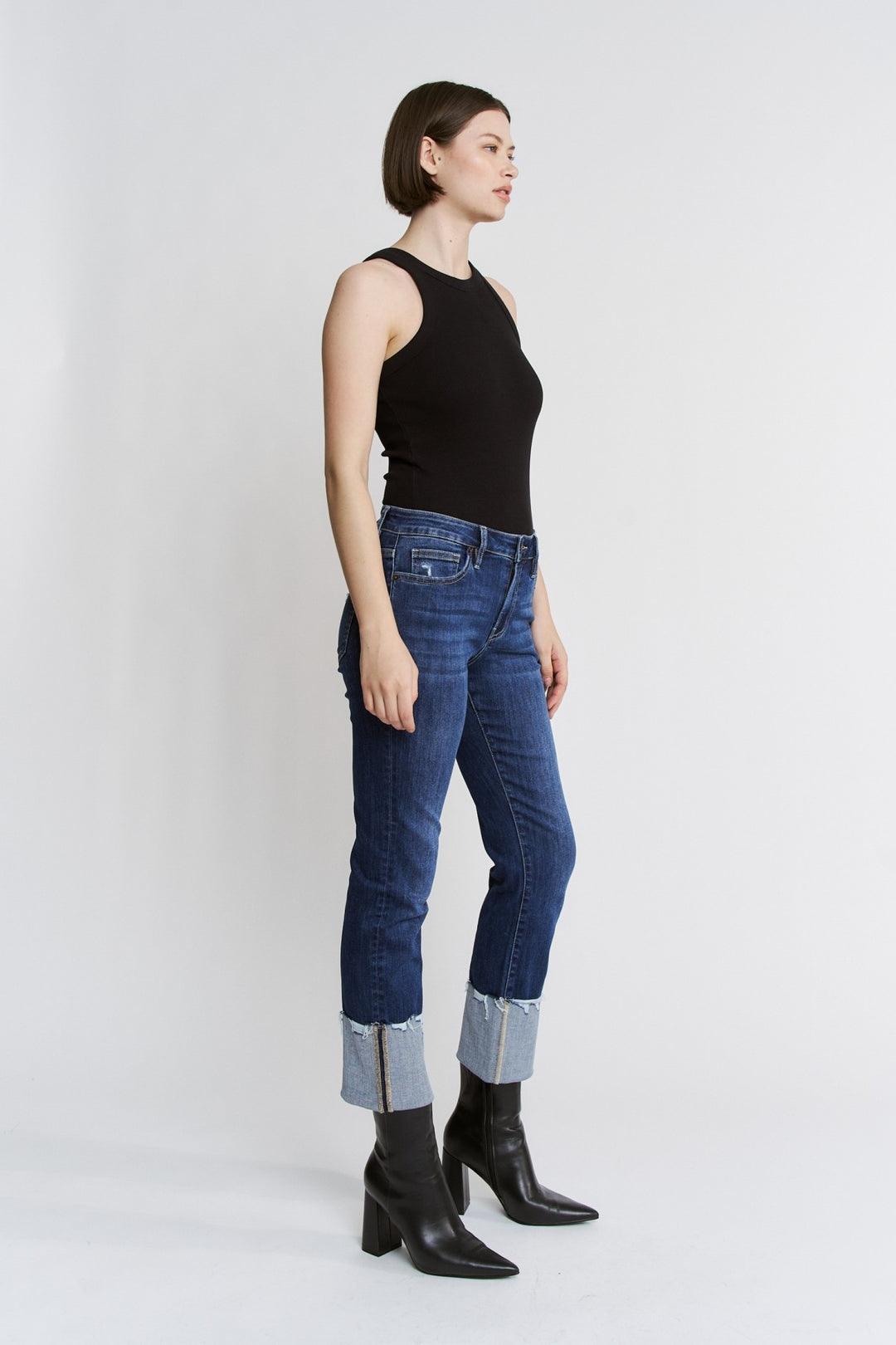 Roll With It Cuffed Straight Jeans