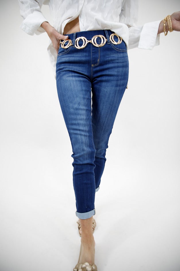 Cello Mid Rise Pull On Jeans *Final Sale*