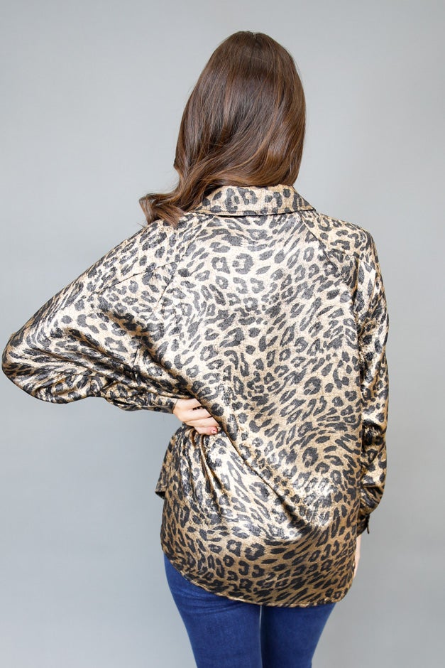 Safari Satin Blouse *Final Sale*