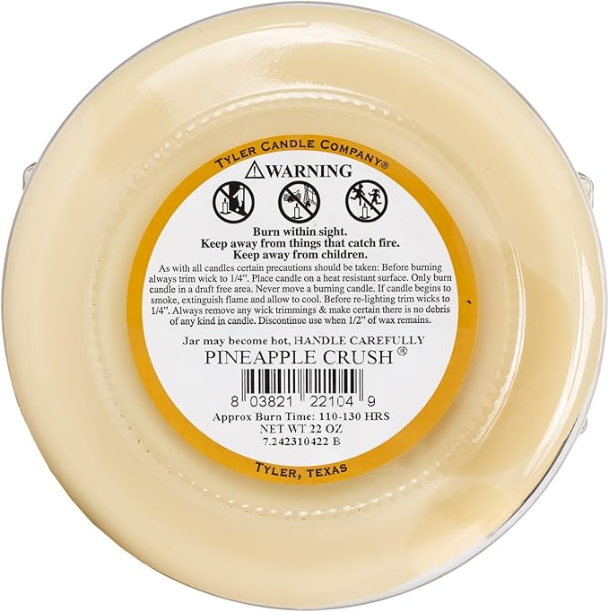 Pineapple Crush 22 oz  2Wick Tyler Candle