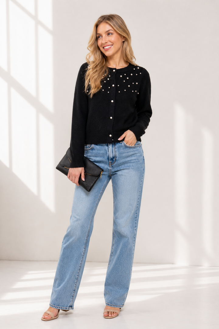 Pearls and Polish Cardigan