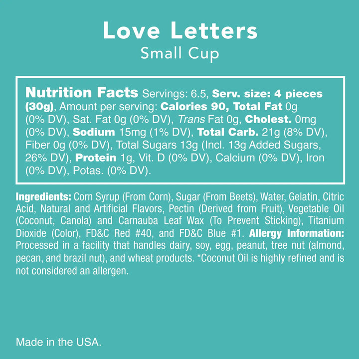 Love Letters - Candy Club *Final Sale*
