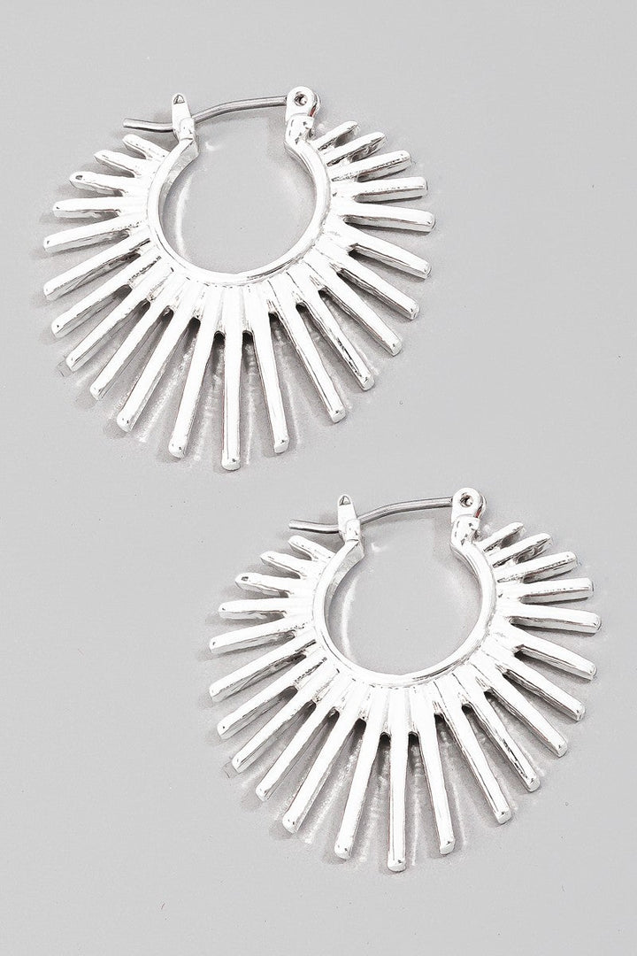 Ray Of Sunshine Hoop Earring (Multiple Colors)
