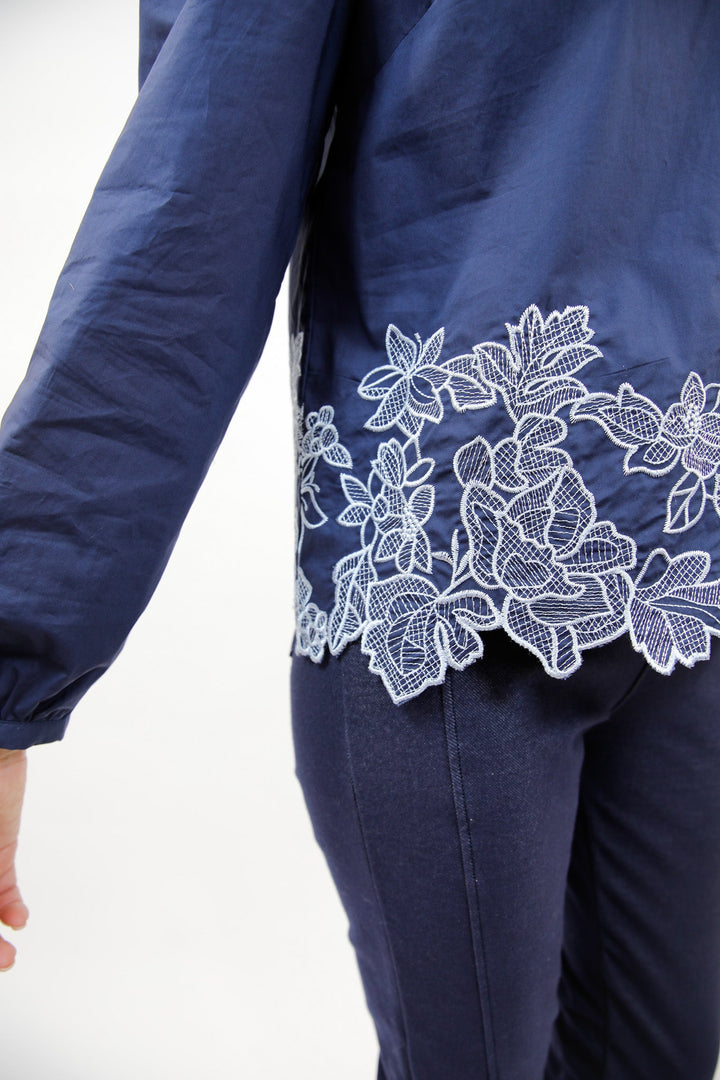 Refined Bloom Poplin Blouse