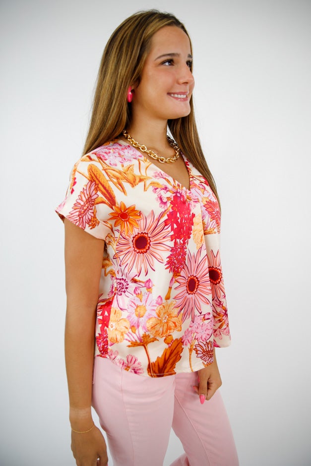 Island Botanica Satin Blouse