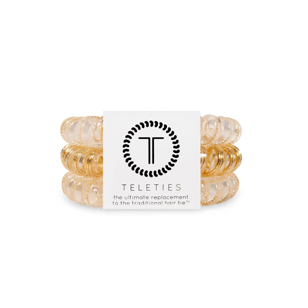 TELETIES Large Hair Ties - Strong, Stylish, and No-Rip Hair Accessories (3-Pack)