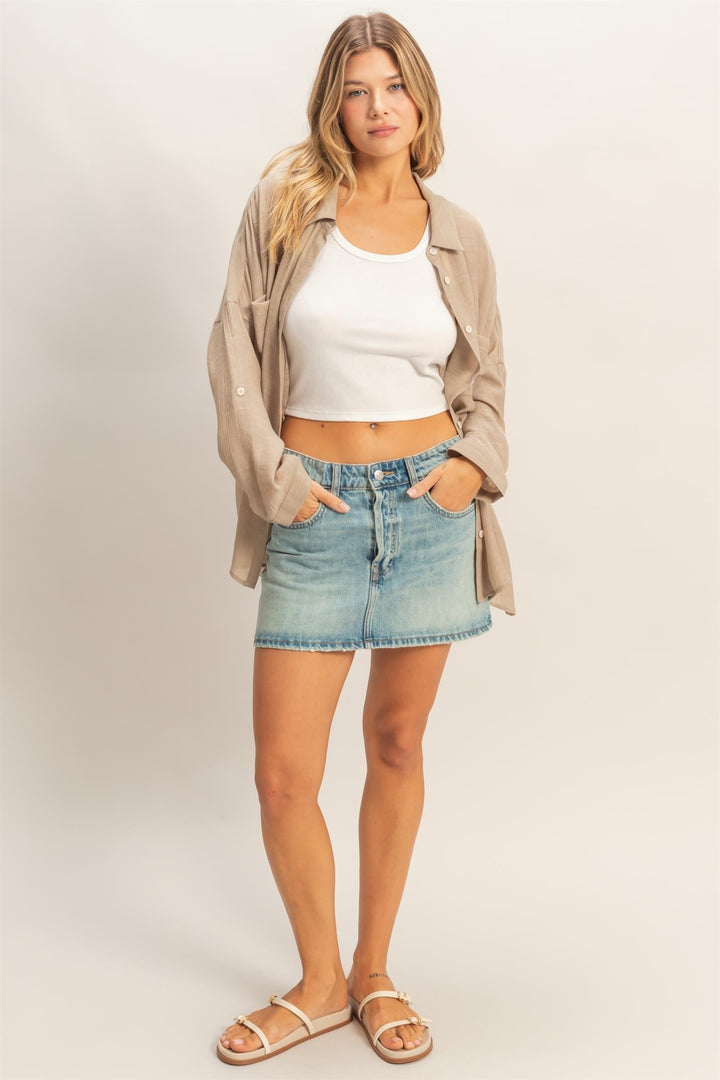 Taupe Everyday Top