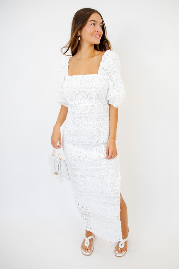 Laced in Love Midi Dress *Final Sale*