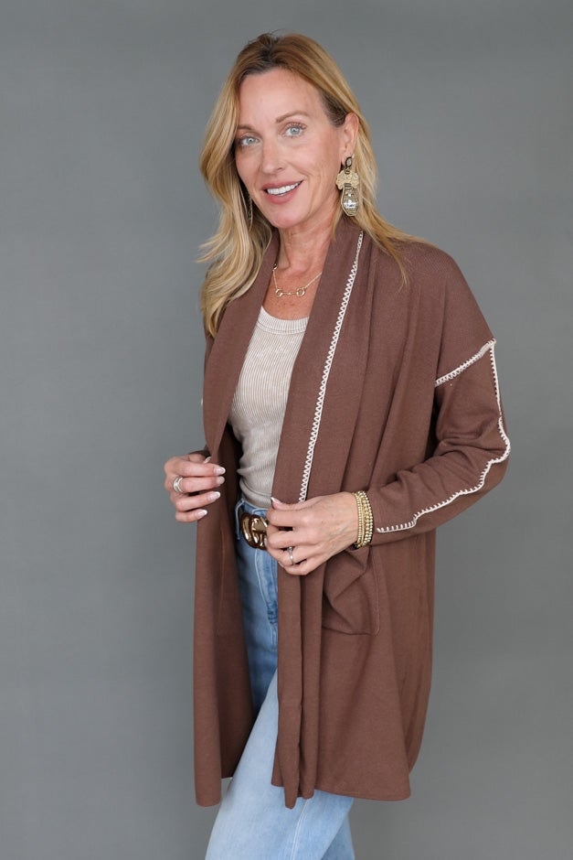 Everyday Ease Whipstitch Cardigan