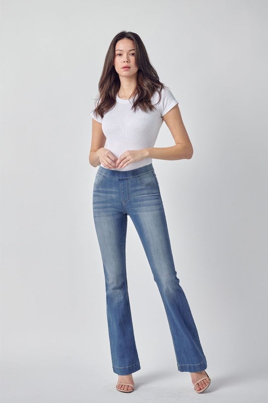 Cello Mid Rise Flare Jegging (33" Inseam)
