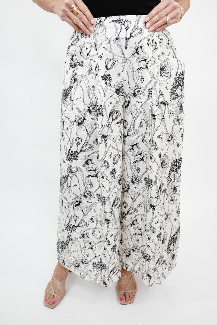 Garden Sketch Wide Leg Pants