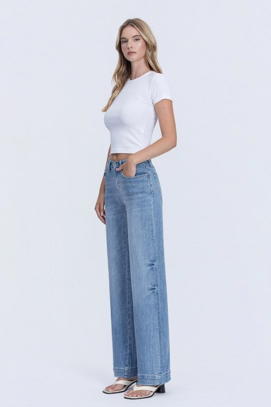 Flying Monkey High Rise Wide Leg Denim