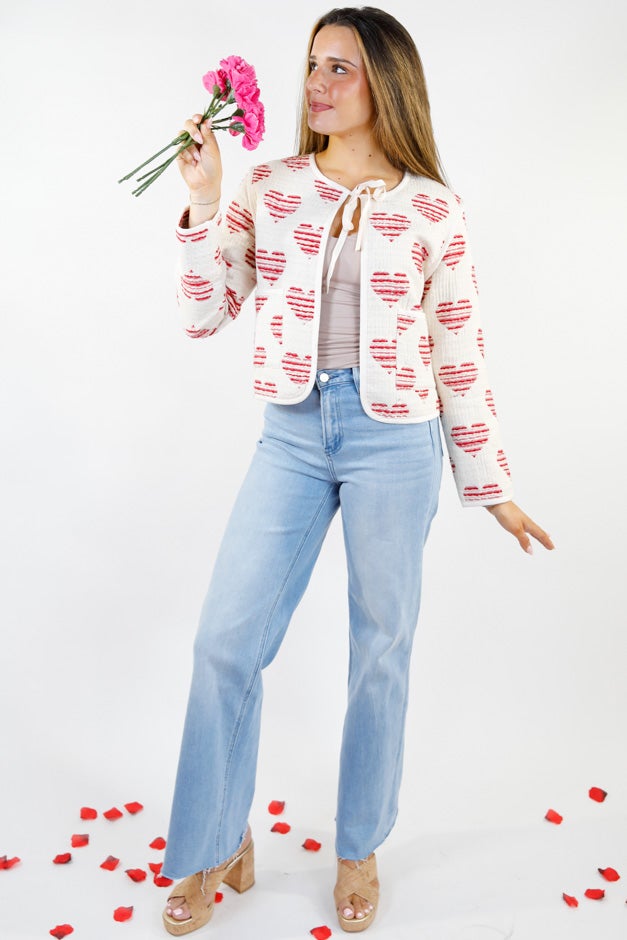 Sweetheart Stitch Quilted Jacket