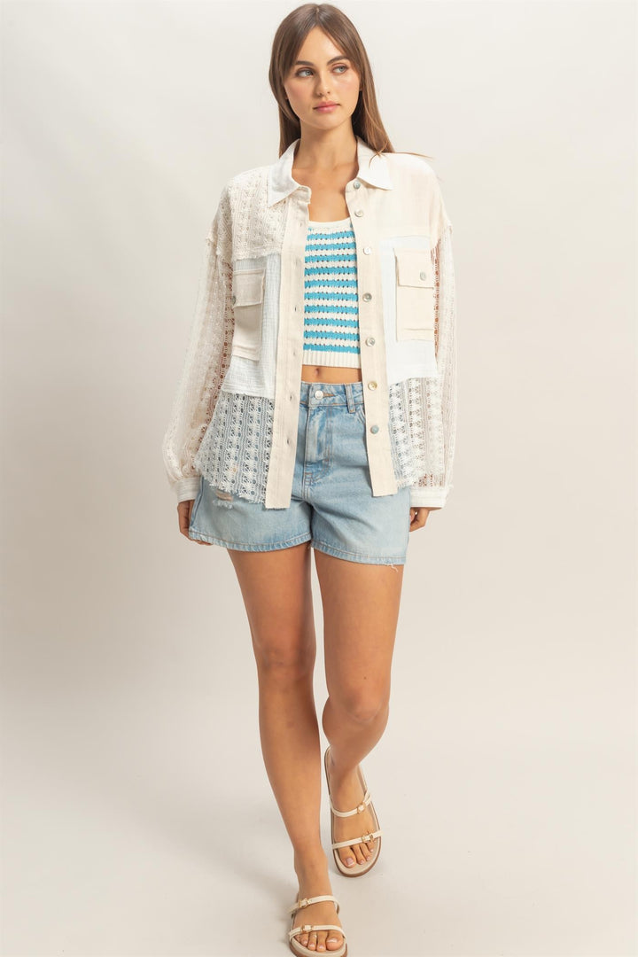 Heirloom Lace Button Up Top