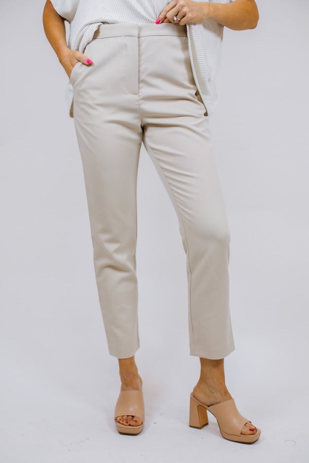 High Waist Straight Leg Pants