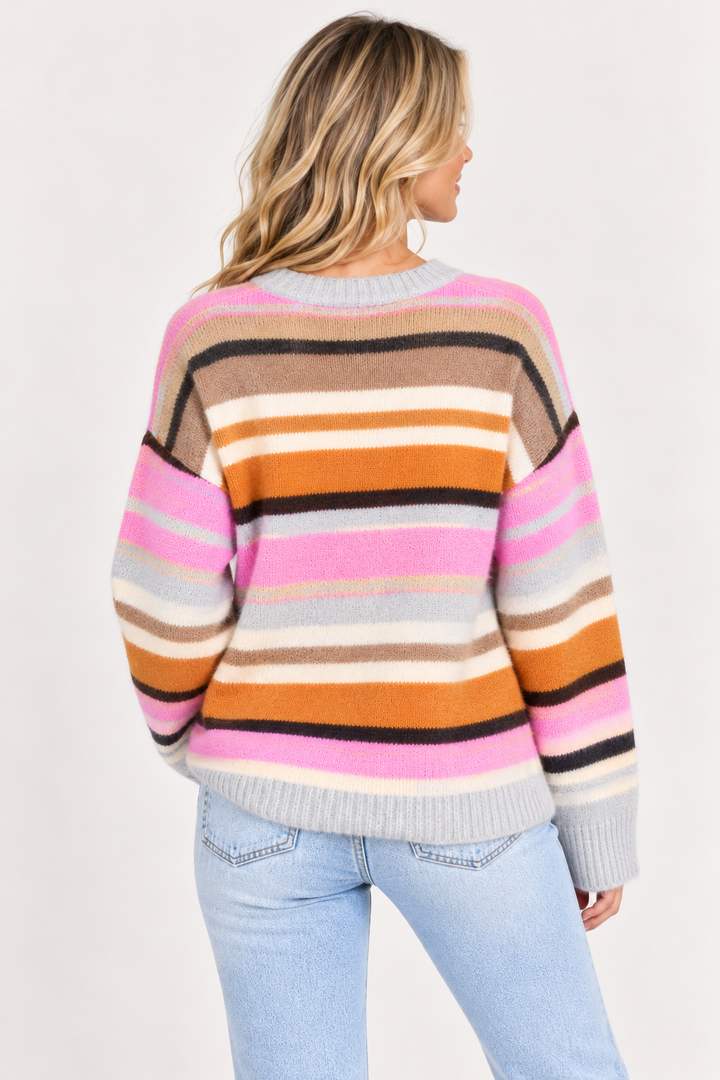 Color Me Cozy Striped Sweater