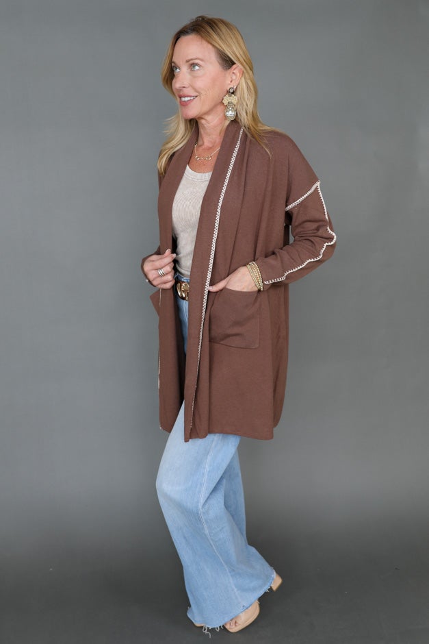 Everyday Ease Whipstitch Cardigan