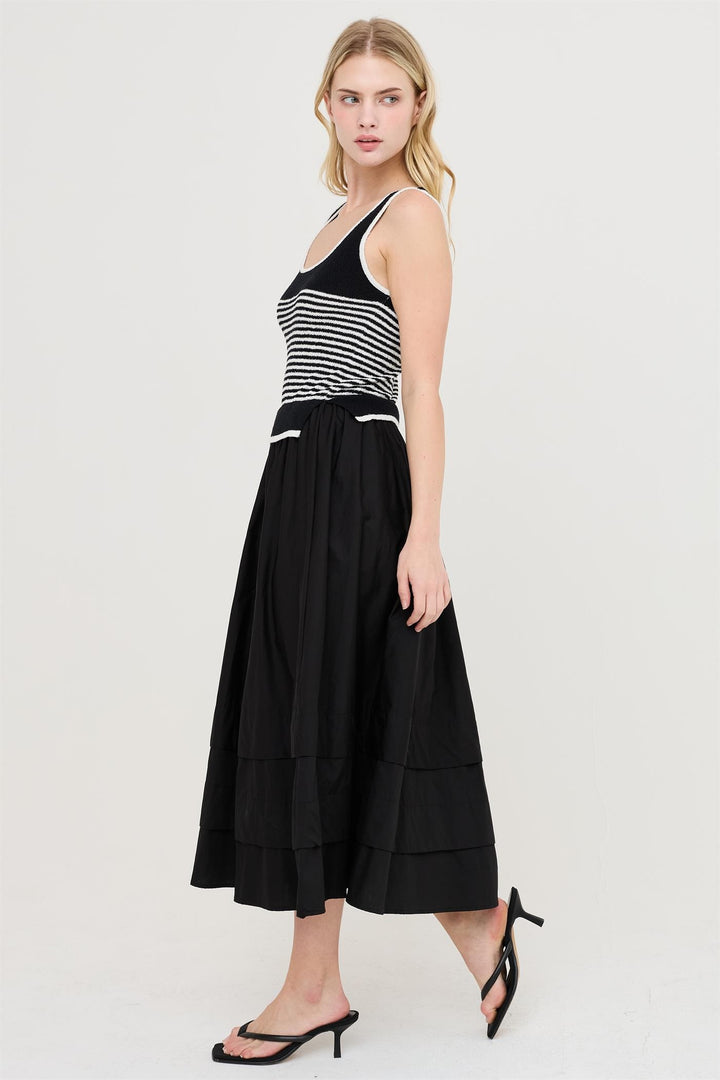 Cabana Stripe Knit Maxi Dress