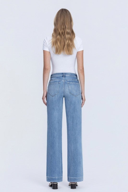 Flying Monkey High Rise Wide Leg Denim